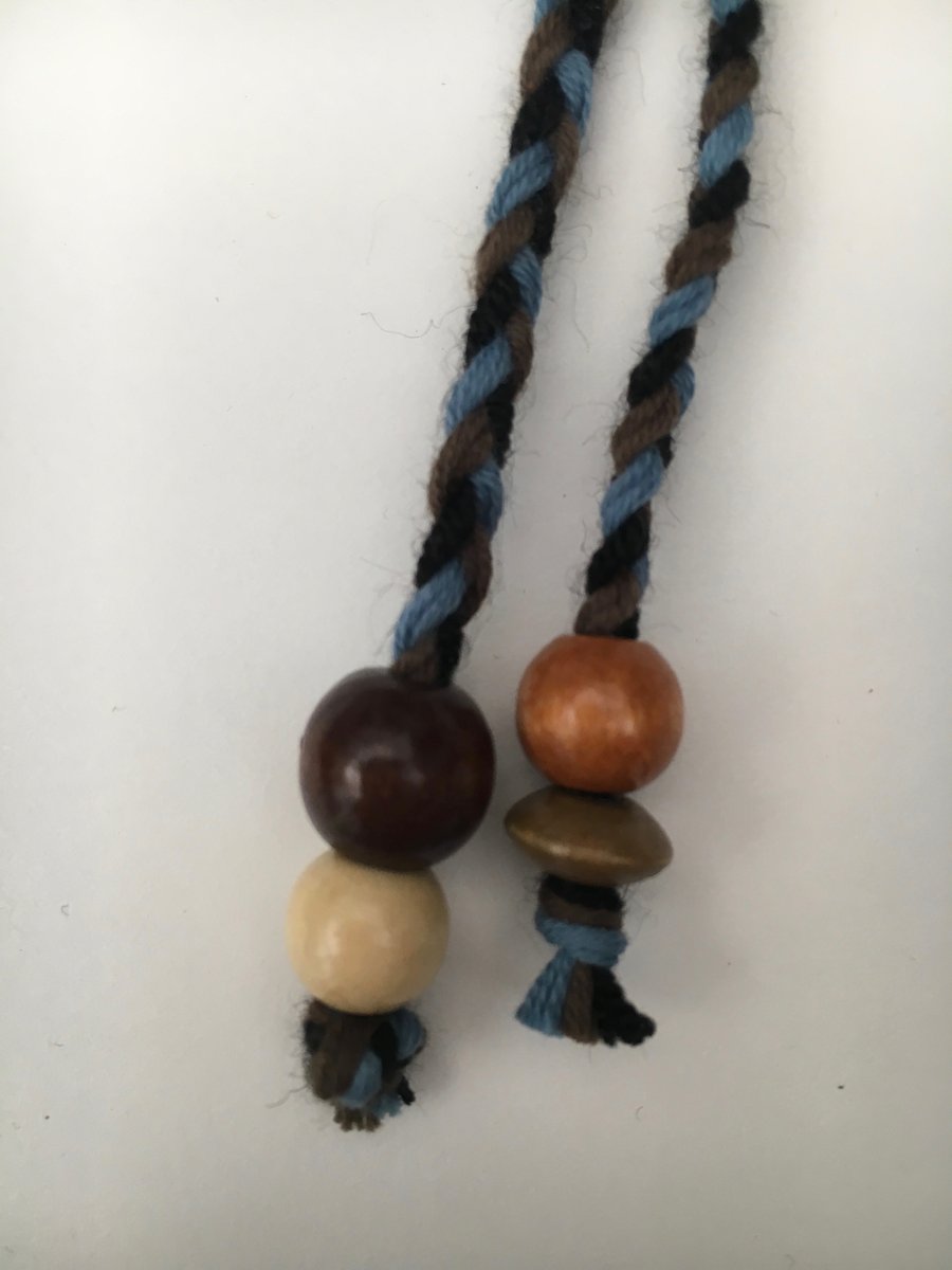 Hand-plaited wrap necklace (number 23)