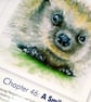 Original hand painted watercolour print of a sussex southdowns Hedgehog - Image 2