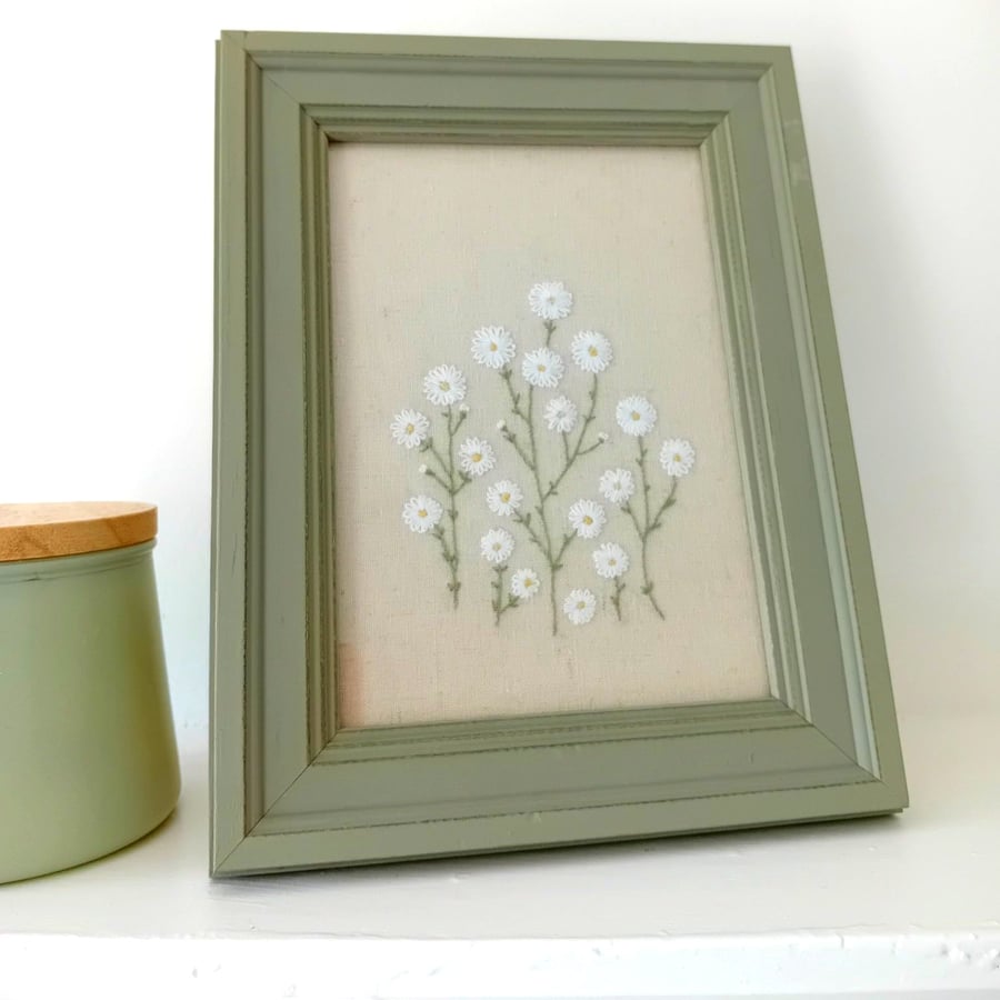 Hand Embroidered Framed Picture