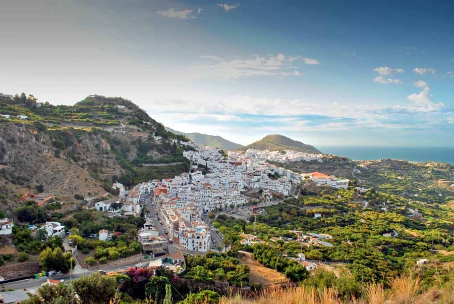 Frigiliana Andalusia Costa Del Sol Spain 18"x12" Print
