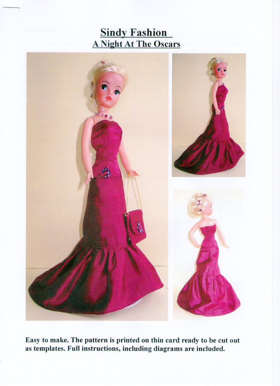 Sindy Sewing Pattern, "A Night at the Oscars"