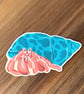 Hermit Crab Vinyl Sticker - Image 2