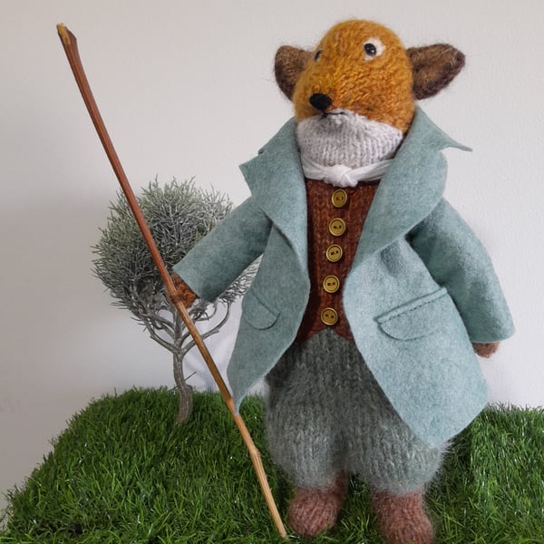 Mr Tod, Dotpebblesknits Design, Beatrix Potter Character 