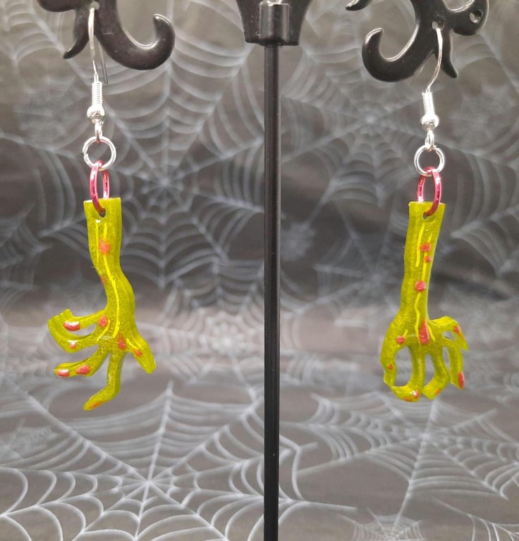 Zombie Arm Dangle Earrings