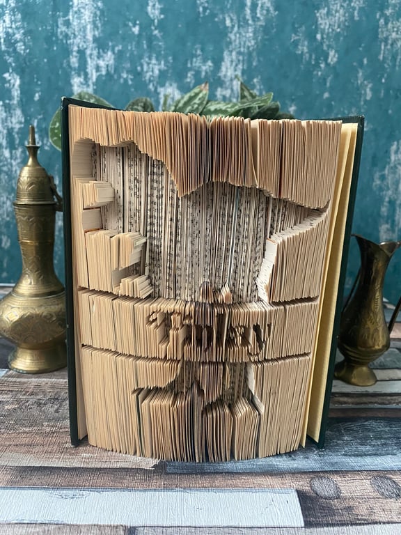 Dinosaur personalised book art