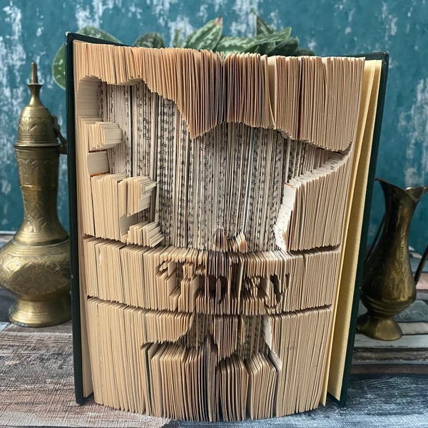 Dinosaur personalised book art