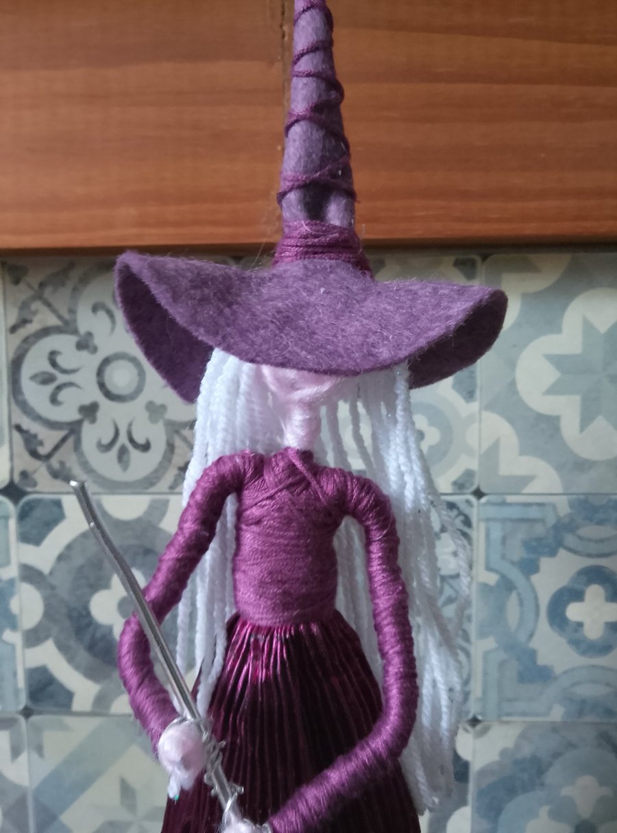 Witch ornament figure 