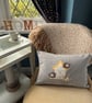 SALE - Birdhouse Cushion with Birds and Flowers - Image 8