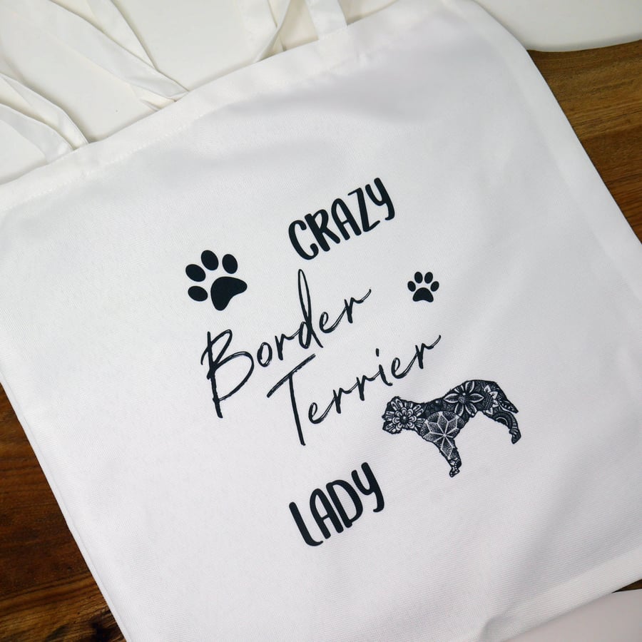 Border Terrier, Border Terrier Gift, Dog Lover, Border Terrier Bag, Reusable Bag