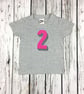 Kids Number T-Shirts. Personalise Birthday Age of Child shirt. Children's Tee  - Image 6