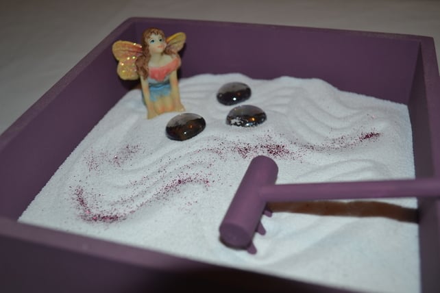 Small Aubergine Fairy Garden