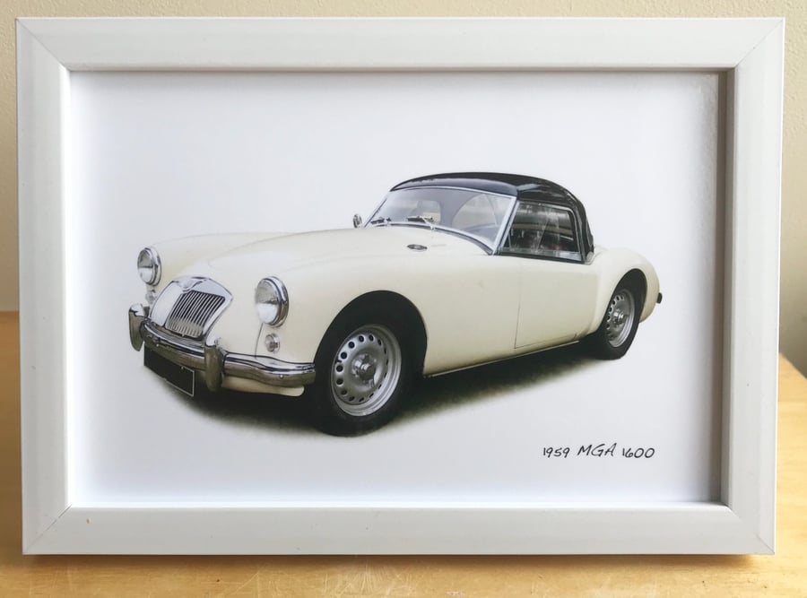 MGA 1600 1959 - 4x6", A4 or A3 Print in a Black or White frame