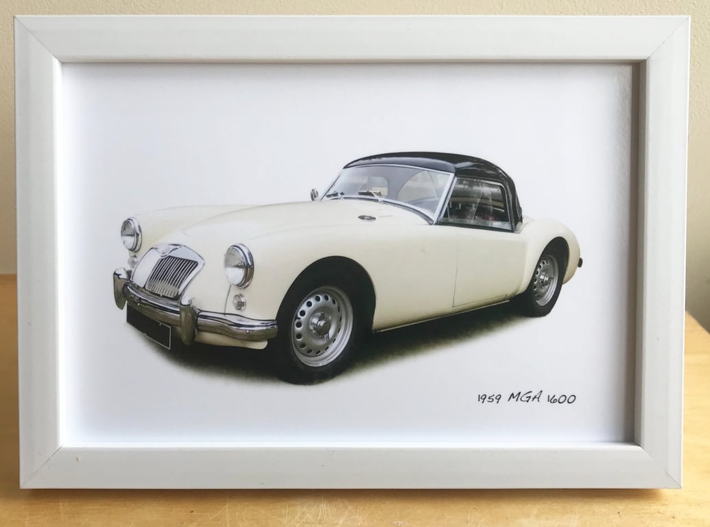 MGA 1600 1959 - 4x6", A4 or A3 Print in a Black or White frame