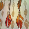 Stained Glass Large Leaves Window Hanging 