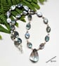 Designer Abolone Shell & Shell Pearl Necklace  - Image 5