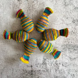 HandKnitted Catnip Cat Toy, 4” size