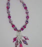 Katie Pink Tassel Necklace - Image 6