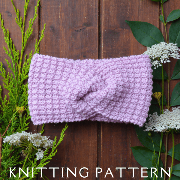 The Serena Headband Knitting Pattern PDF Version By Email