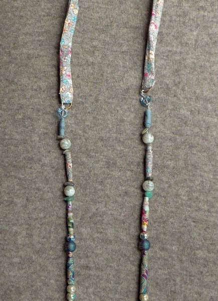 Textile Bead Necklace