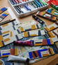 Hand painted wooden bookmarks red - Image 3