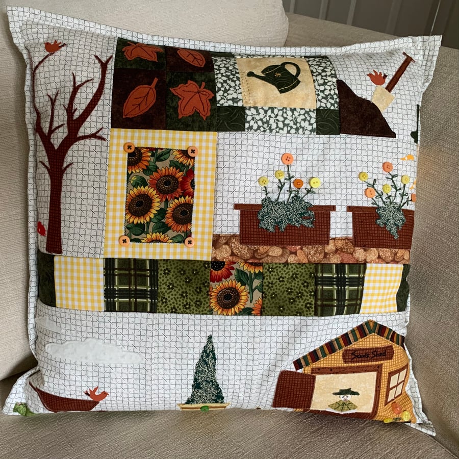 Patchwork Applique Cushion