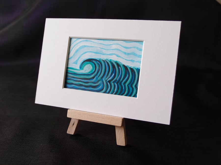 Watching the surf, Sunshine coast ACEO