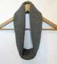 Cowl Infinity Scarf in Grey Alpaca Wool - Image 2