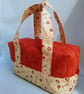 Handled zipped Box Shape Project Bag, Make Up Bag, Multi Use - Image 4