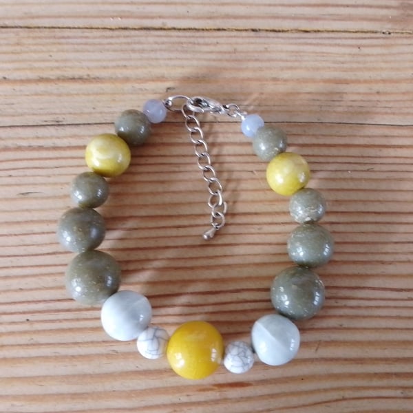 Handmade beaded bracelet.