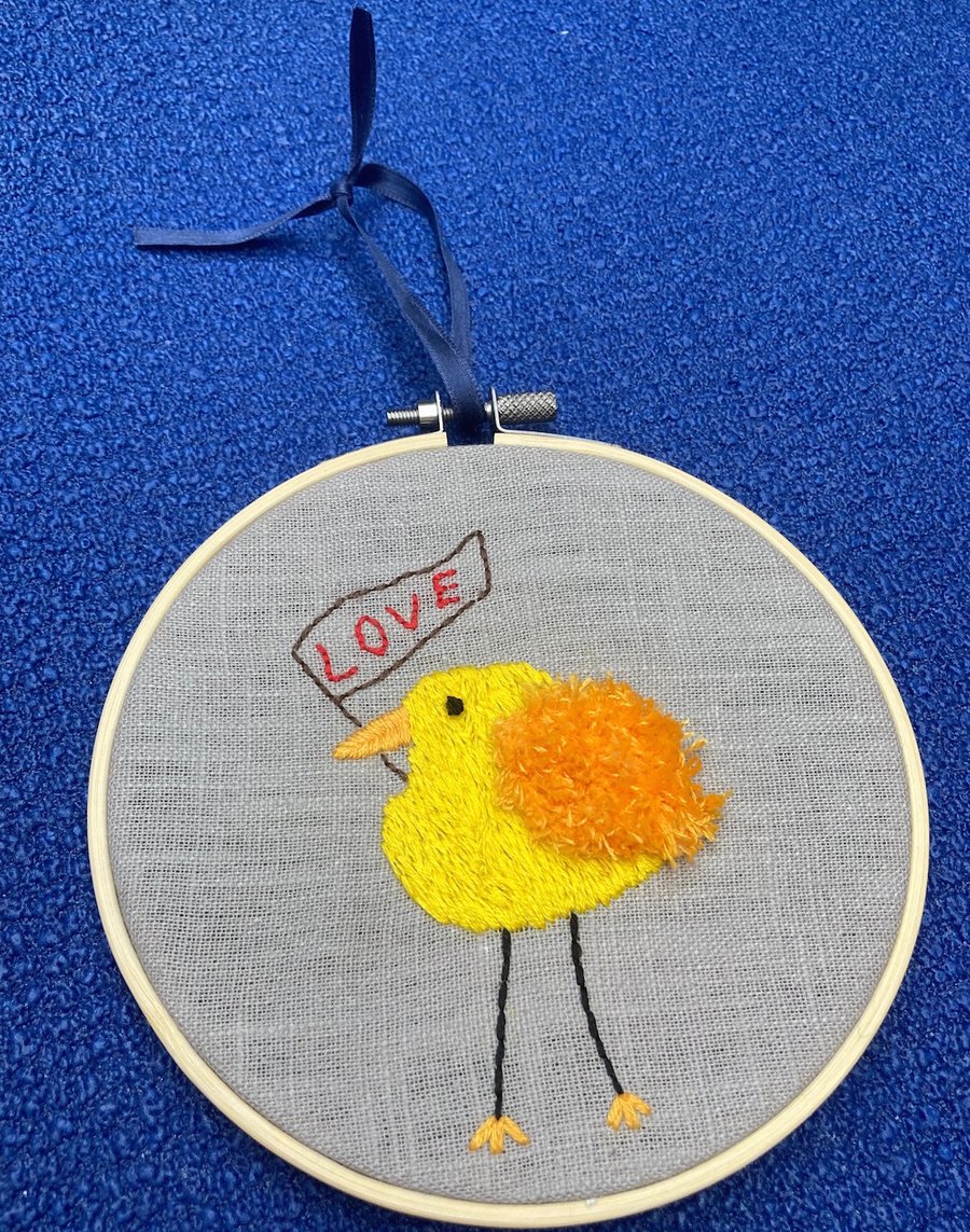 Cheery yellow chick.