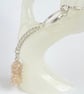 Handbag Charm, Golden Crystal Puffed Heart, with a Chainmaille Chain and Keyring - Image 8