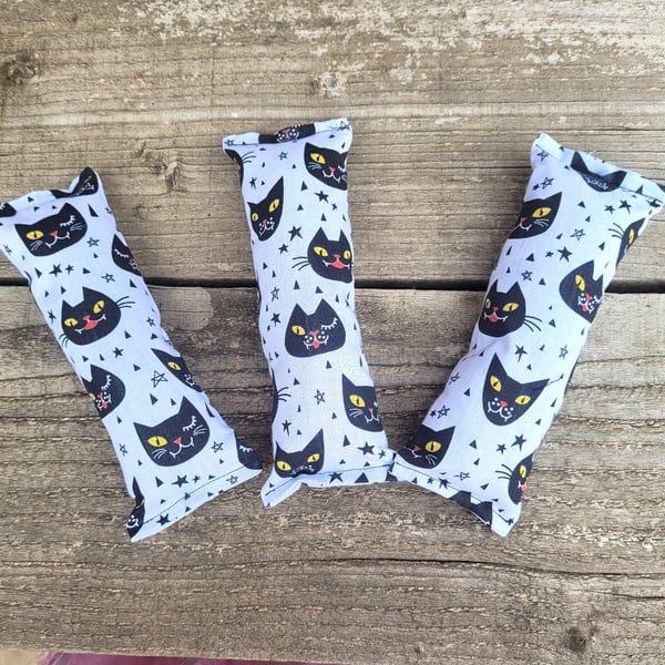 Catnip Kicker Cat Toys Black Cats & Stars 