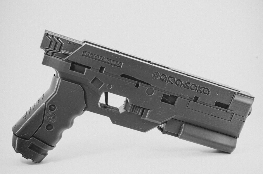 Cyberpunk 2077 Arisaka Kenshin Pistol 3D Pr... Folksy