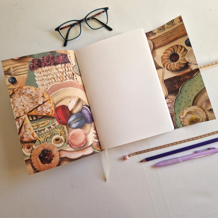 Cake Baking Journal, Afternoon Tea, perfect place for recipes, great baker gift