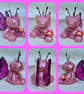 Blossom - Flutter-Bear Resin Ornament - Pink - Image 1