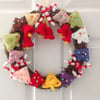 Knitted Christmas Wreath, Xmas Digital Knitting Pattern
