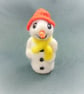 Red Hat Snowman, Needle felted Snowman, Felted Snowman Ornament, Cute Christmas  - Image 9