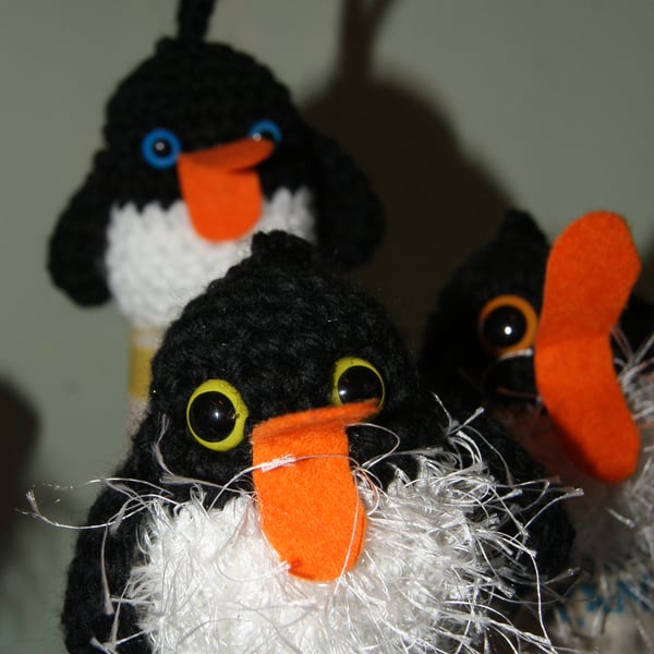PDF Pattern for Crochet Robin-Penguin Baubel