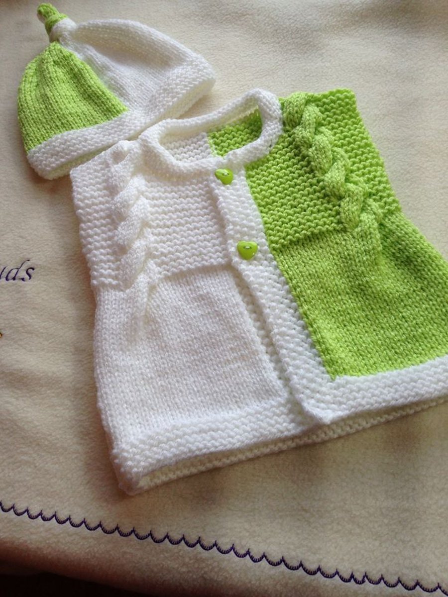 Knitting pattern for Baby, Toddler sleeveless cardigan