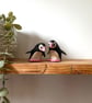 Pink Paper Puffins, Set of 2, handmade nature inspired seabird art gifts  - Image 2