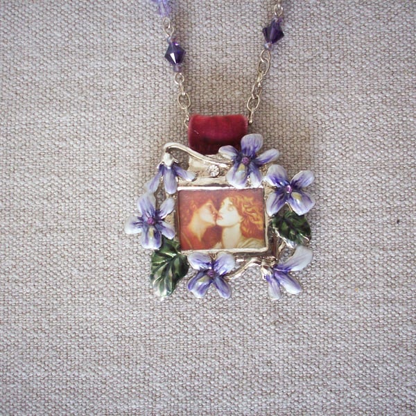 Dante Gabriel Rossetti 'Dante's Dream' Art Necklace