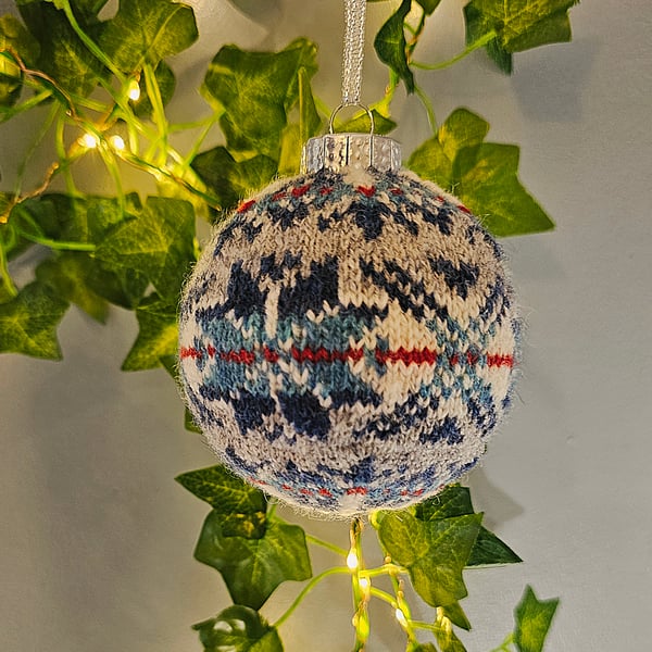 Fair Isle Christmas Bauble