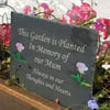 Bespoke slate Garden memorial Plaque Remembrance Marker Cemetery Grave Plaque