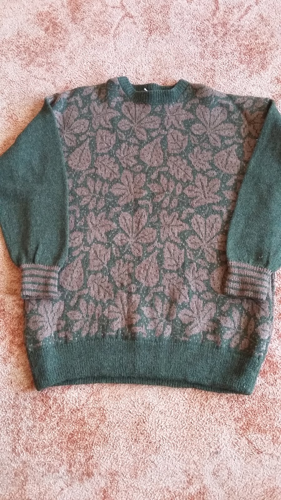 Green Autumn Leaves Jumper