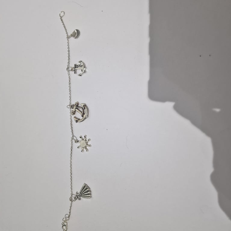 Sea charm silver bracelet