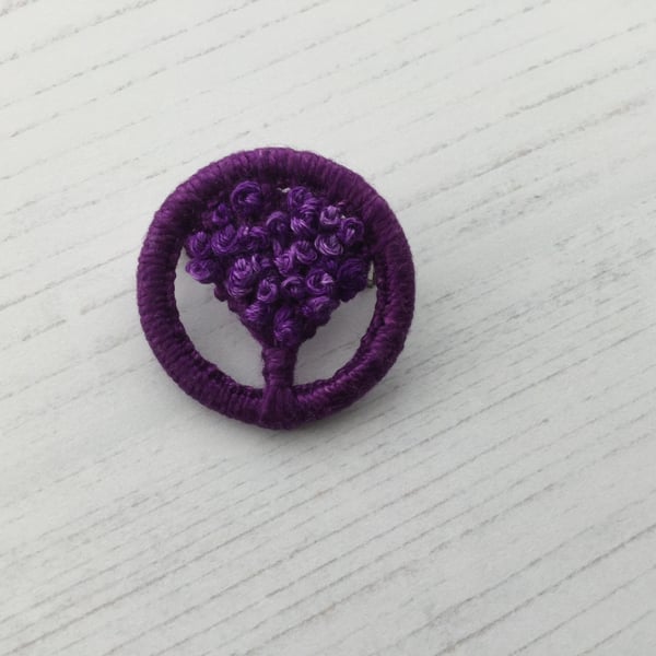 Dorset Button Tree of Life in Purple 