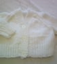 16 inch white V Neck Cardigan