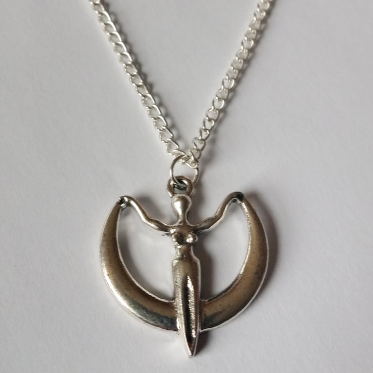Moon Girl Goddess Venus Necklace Wicca Pagan New Age