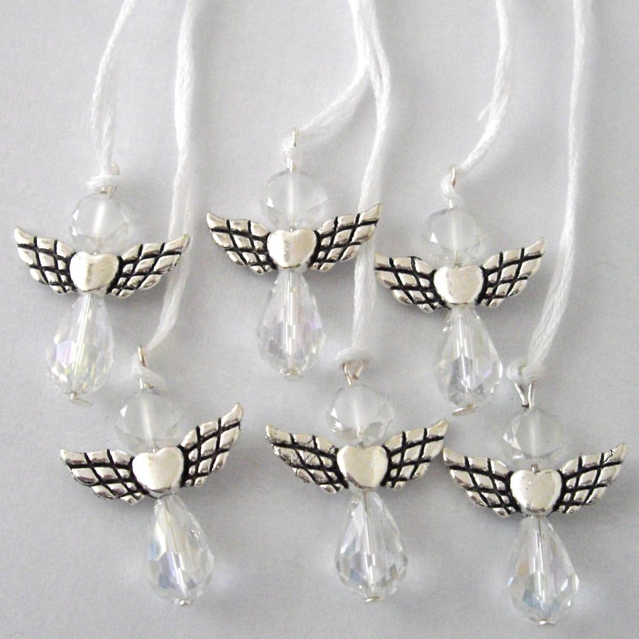 Set of 6 x Hanging Angel Decorations