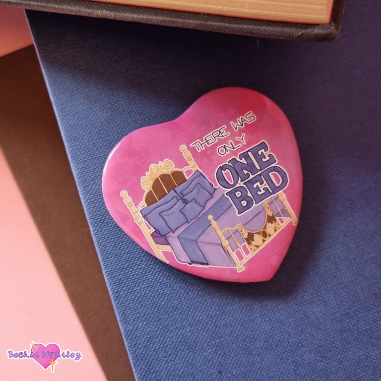 Only One Bed Heart Button Badge - Button Badges - Accessories